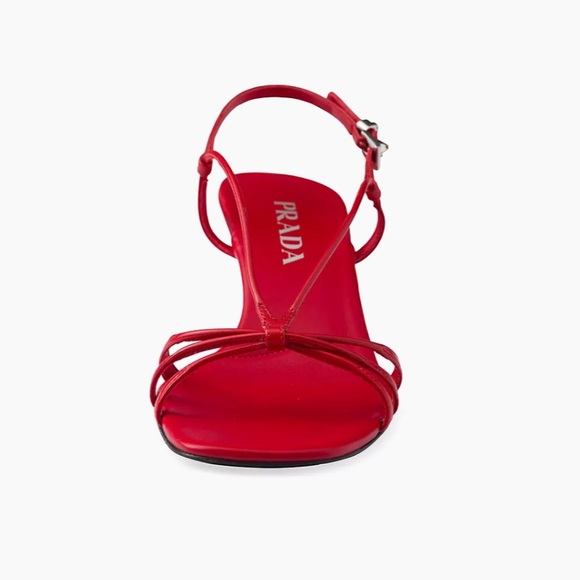 Prada Heeled Leather Sandals - Picture 3 of 13